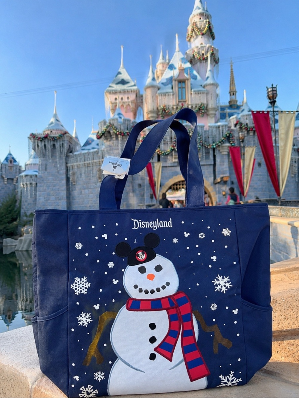 Disneyland Snowman Holiday Tote